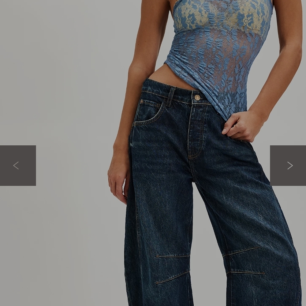 Free People Dark Blue Jeans